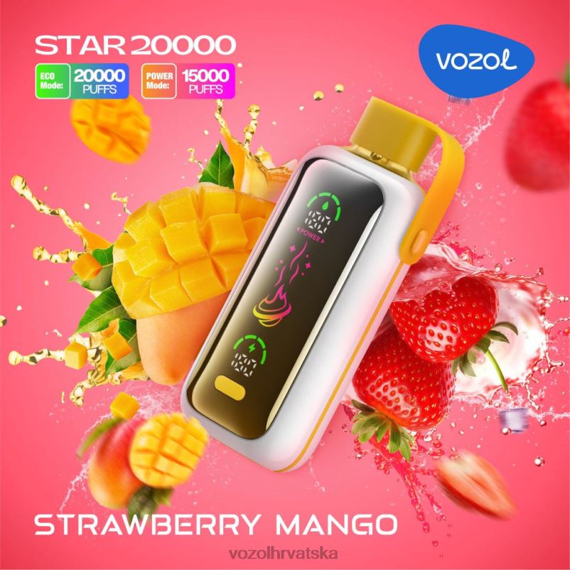 VOZOL STAR 20000 jagoda mango 2X6DV1 | Vozol Hrvatska