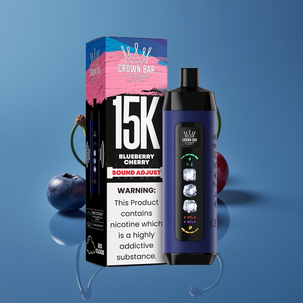 Al Fakher 15k Led Ice Adjust Oblačići Blueberry Cherry Disposable Device