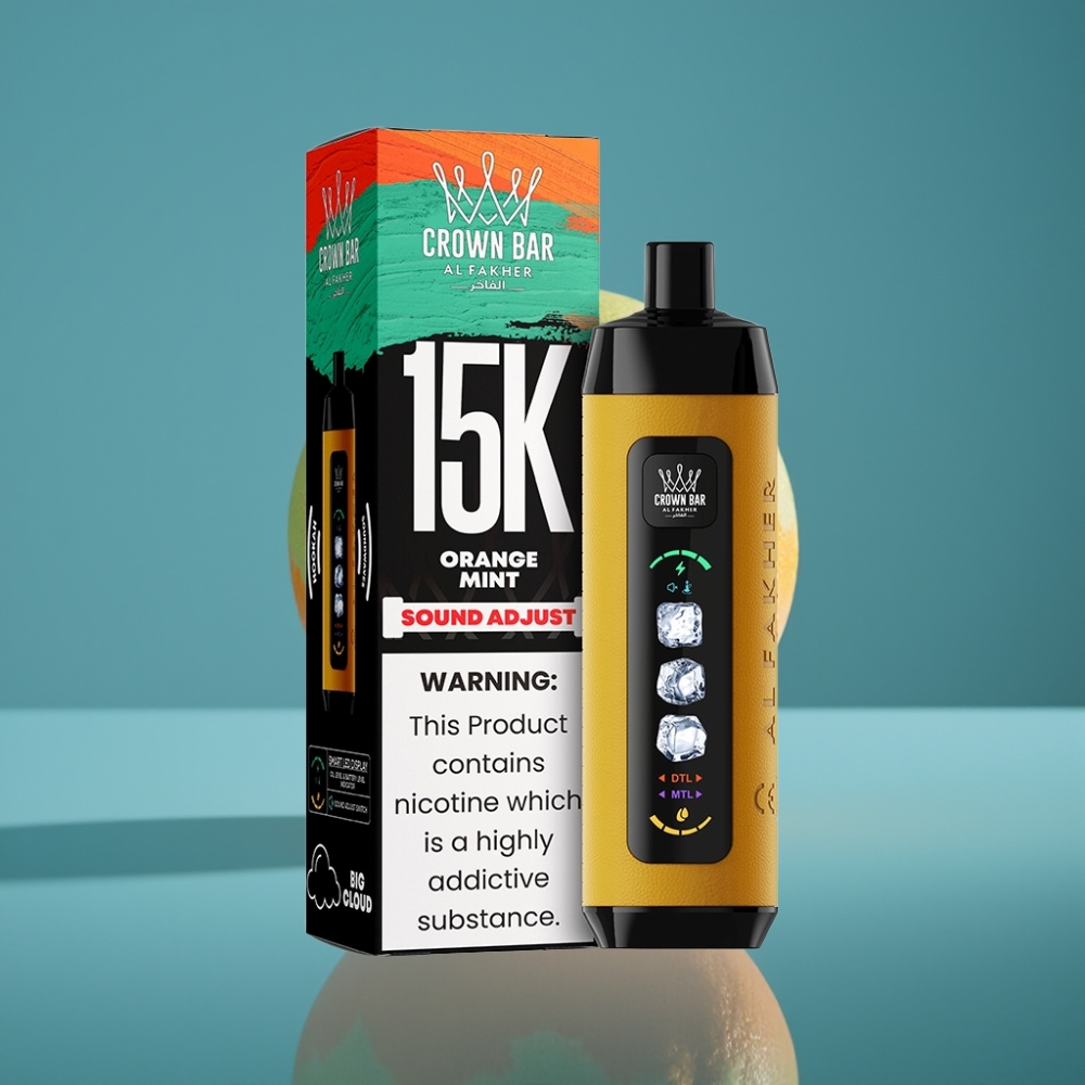 Al Fakher 15k Ledni Oblak Disposable 15000 Puffova 22ml Naranča Metvica