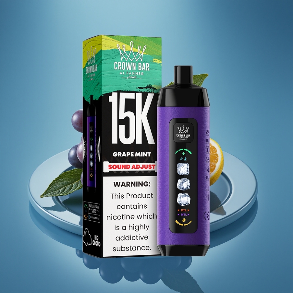 Al Fakher 15k Ledni Oblak Disposable 15000 puševa 22ml Grape Mint
