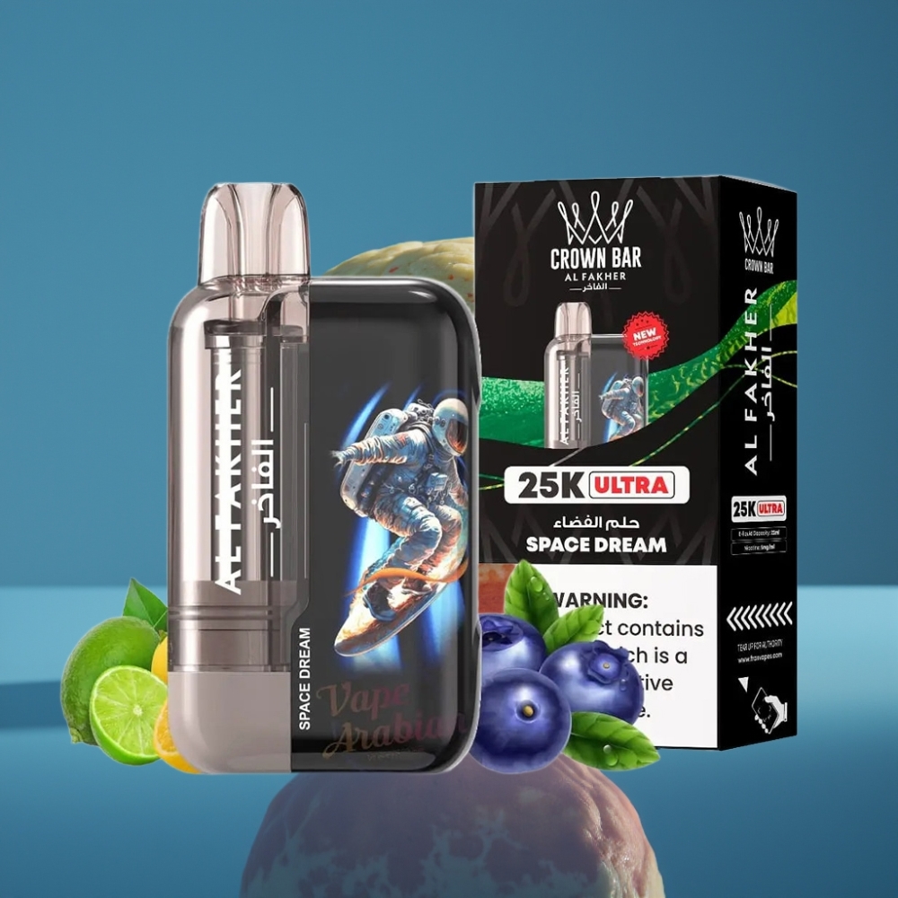 Al Fakher Crown Bar Ultra 25K Disposable Vape Svemirski San 22ml 50mg
