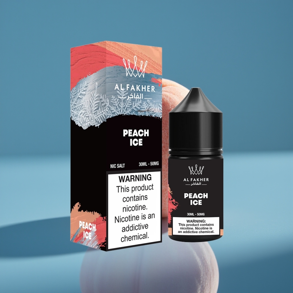 AL Fakher Nicotine Salt E-Liquid 30ml Bresti Led (Peach Ice) 50MG