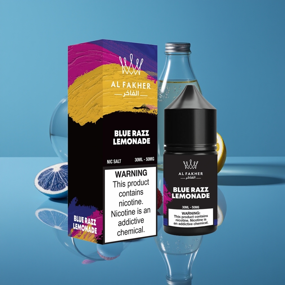AL Fakher Nicotine Salt E-Liquid 30ml Plavi Malina Limunada 50MG