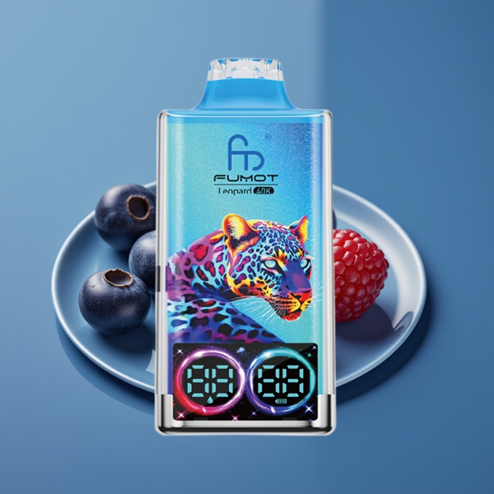 Fumot Leopard 40K Puffs Dual Mesh Disposable Vape Borova Jagoda
