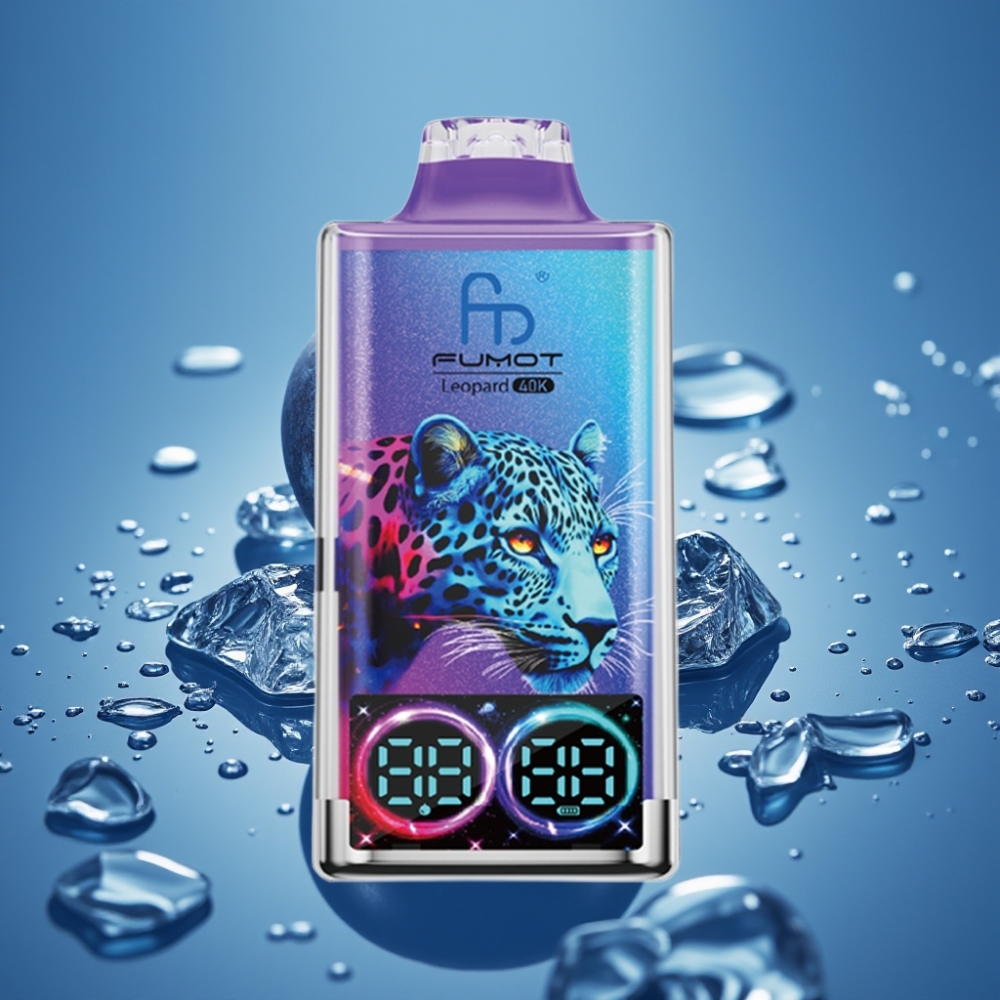 Fumot Leopard 40K Puffs Dual Mesh Disposable Vape Borovnica na Ledu