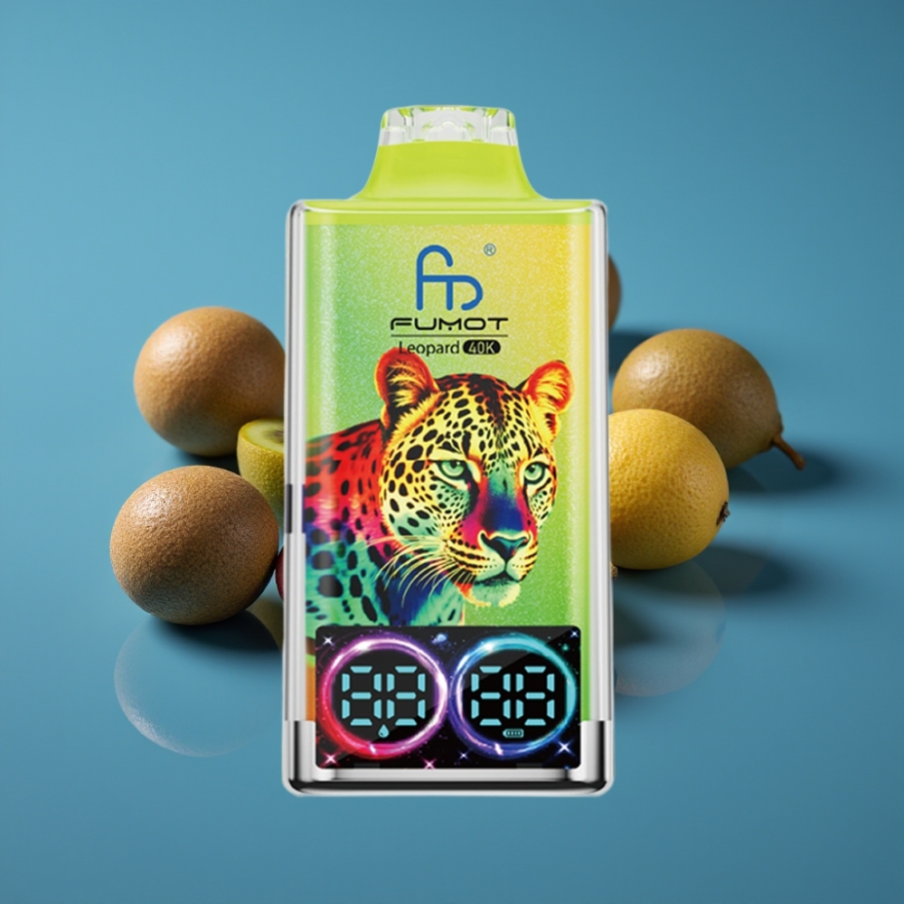 Fumot Leopard 40K Puffs Dual Mesh Disposable Vape Kivi Marakuja Guava