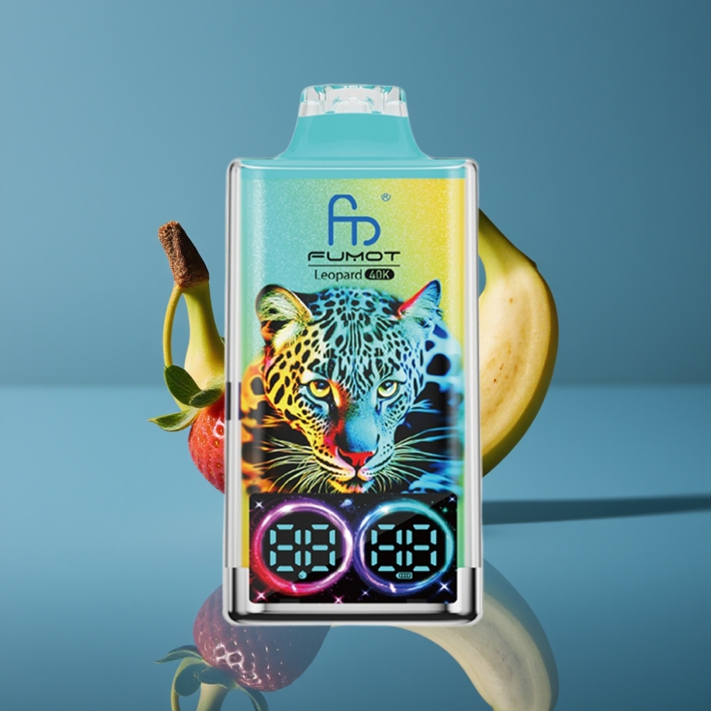 Fumot Leopard 40K Puffs Dual Mesh Jagoda Banana Tip-C Punjenje
