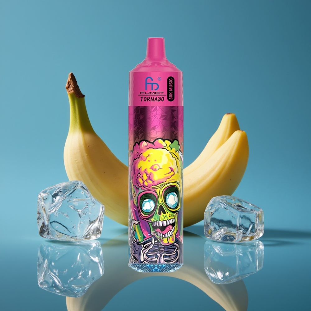 Fumot RandM Tornado 30000 Puffs 30mL Bananin Led Disposable Vape