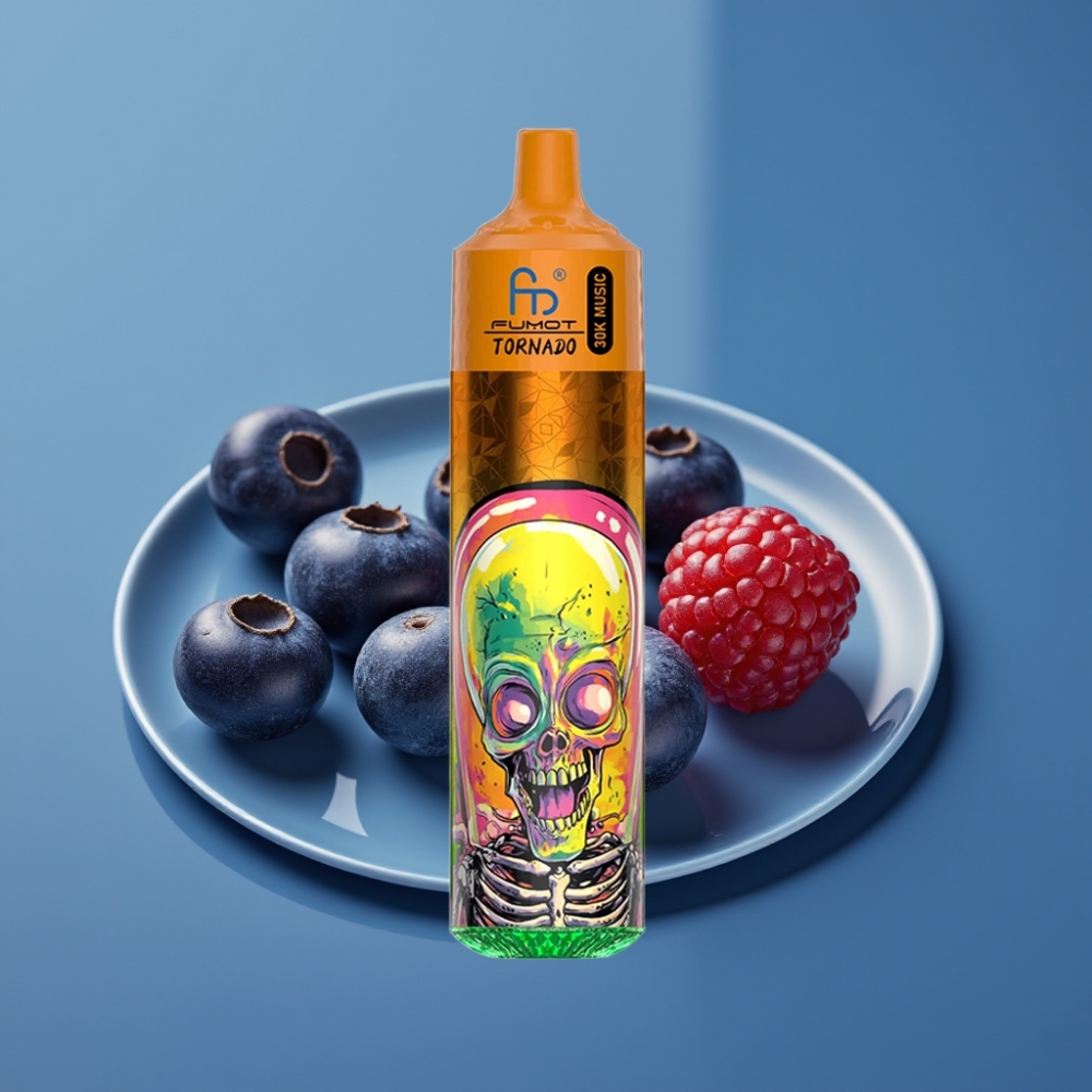 Fumot RandM Tornado 30000 Puffs 30mL Borovnica Malina 2% 5% 1.0 Ohm