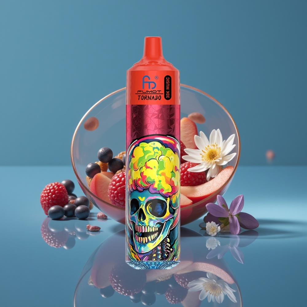 Fumot RandM Tornado 30000 Puffs 30mL Breskva Bobice 1.0 Ohm Mesh