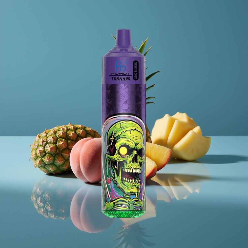Fumot RandM Tornado 30000 Puffs 30mL Breskva Mango Ananas 1.0 Ohm Mesh