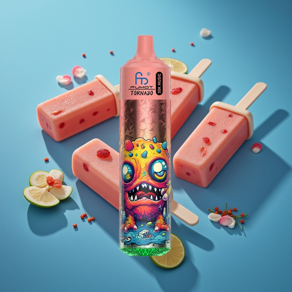Fumot RandM Tornado 30000 Pufova 30mL LED zaslon Okus Popsicle
