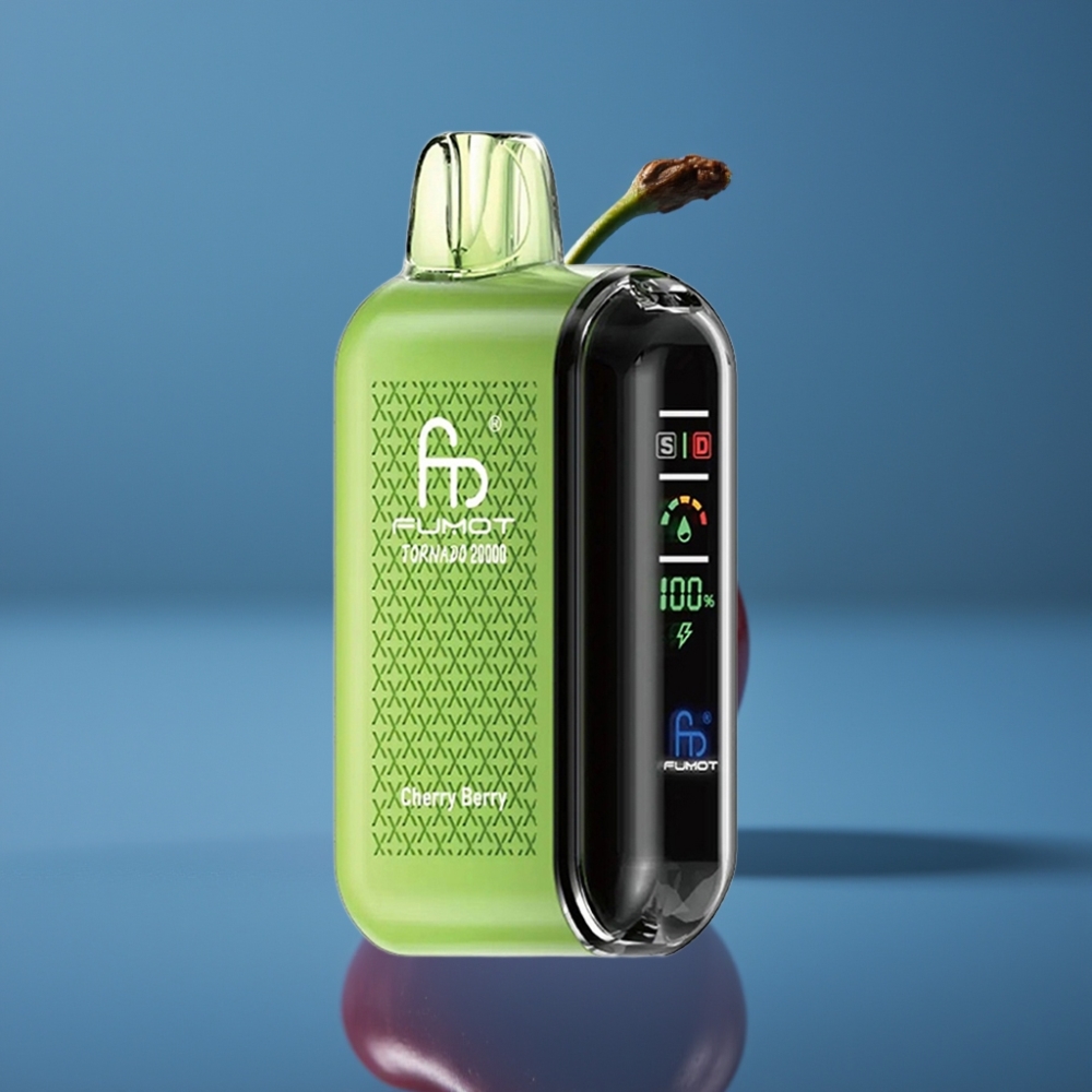 Fumot Tornado 20000 Puffs Dual Mesh Cherry Berry Disposable Vape