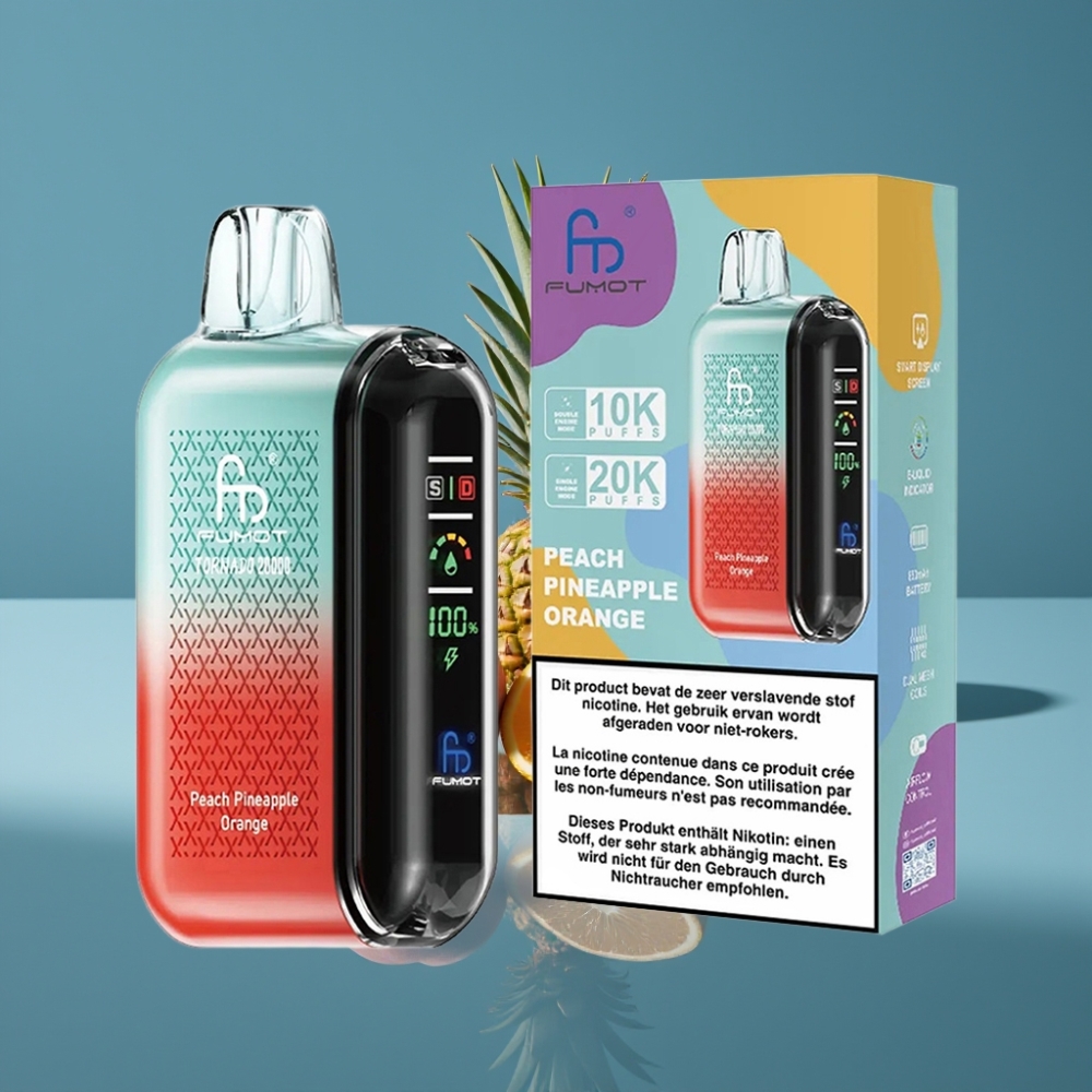 Fumot Tornado 20000 Puffs Dual Mesh Coil Breskva Ananas Naranča