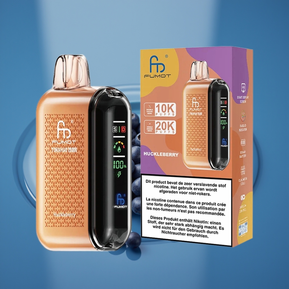 Fumot Tornado 20000 Puffs Dual Mesh Coil Huckleberry (Kupina) 20ml