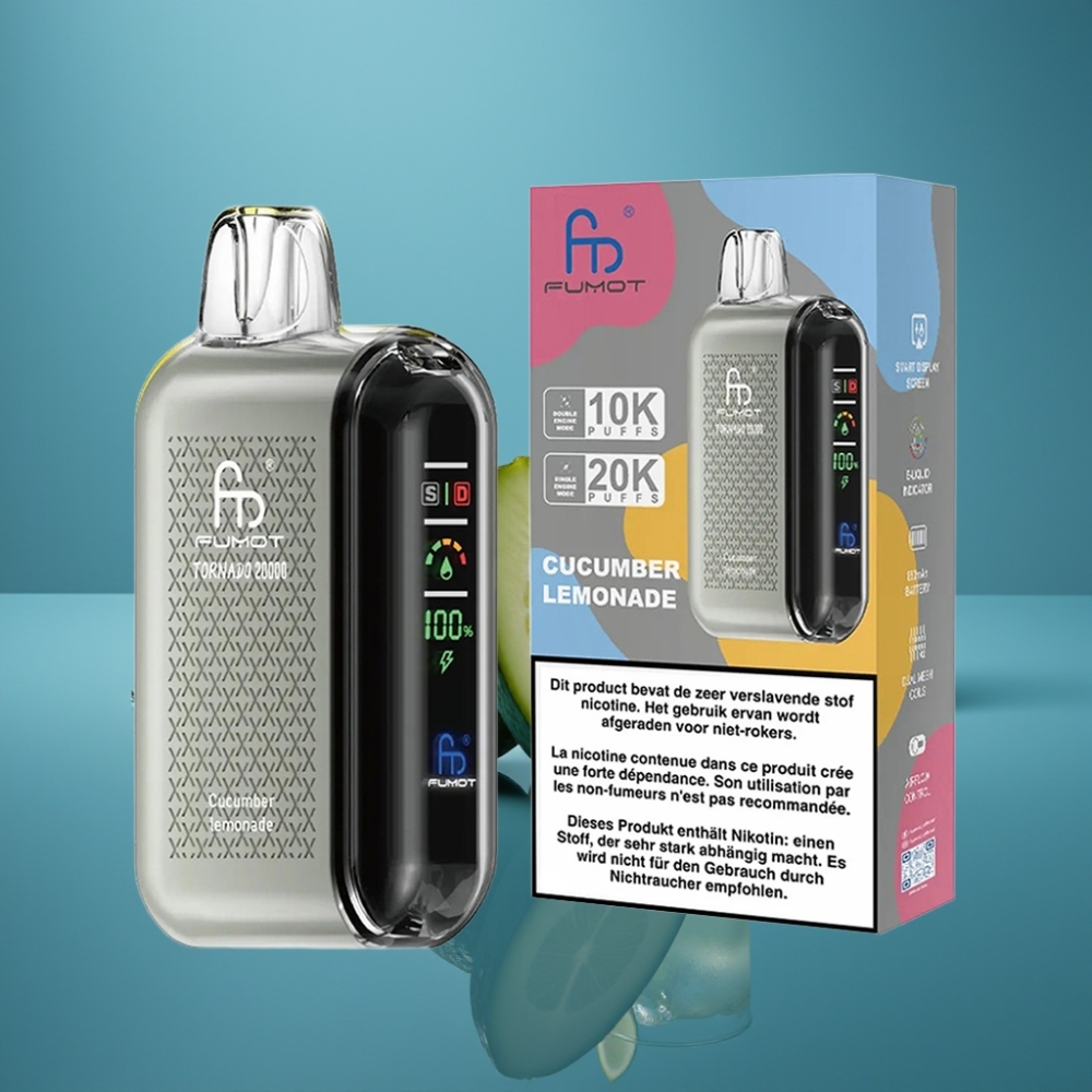 Fumot Tornado 20000 Puffs Dual Mesh Coil Krastavac Limunada