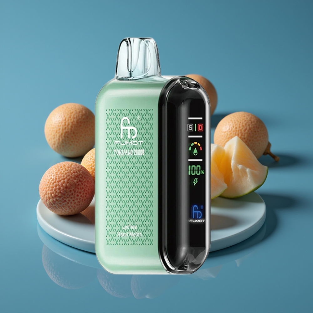 Fumot Tornado 20000 Puffs Dual Mesh Coil Lychee Hami Melon Disposable Vape