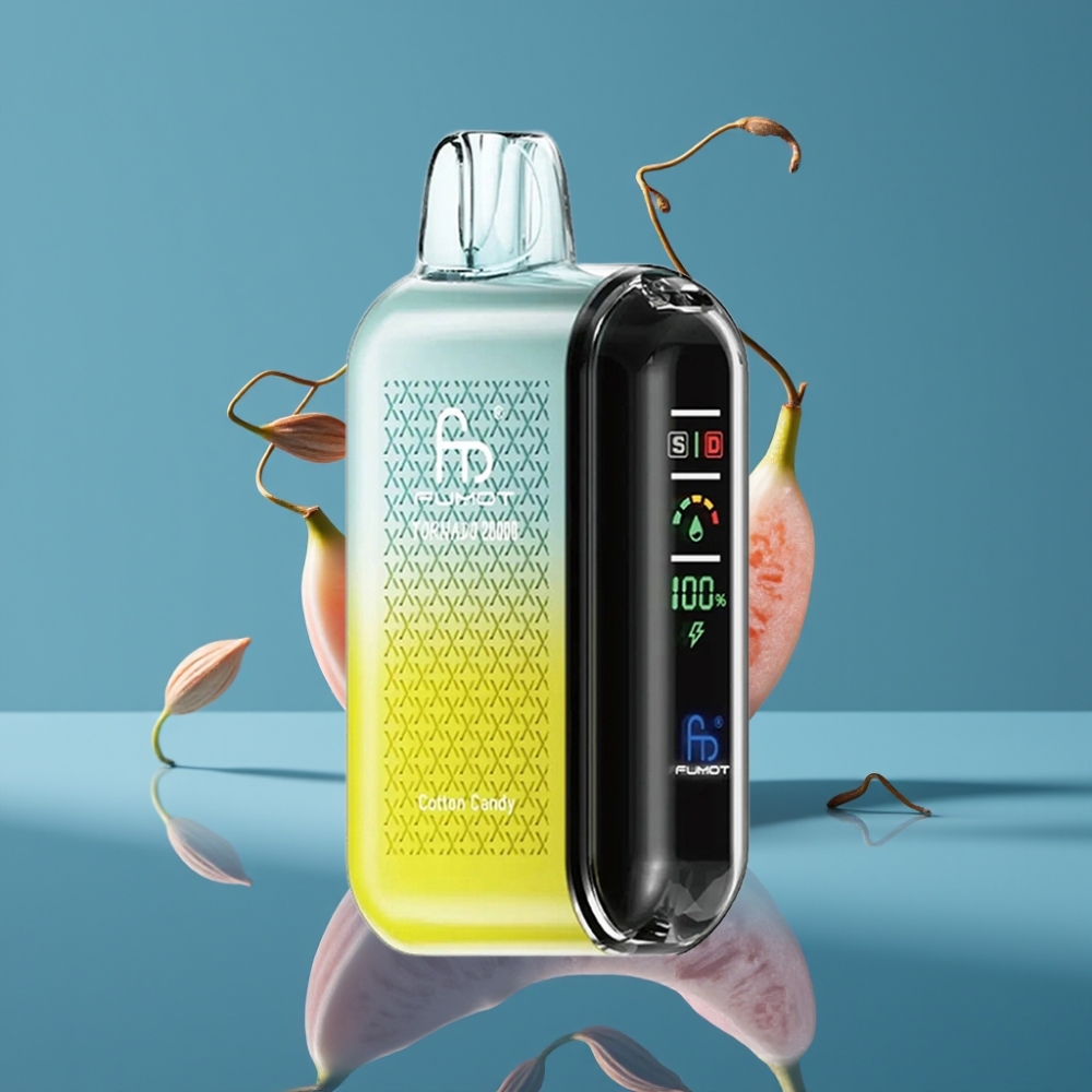 Fumot Tornado 20000 Puffs Dual Mesh Cotton Candy (Slatka Vuna) 20ml Display