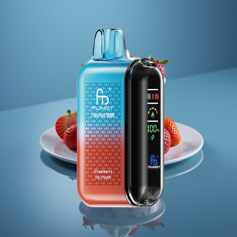 Fumot Tornado 20000 Puffs Dual Mesh Jagoda Sladoled 20ml 850mAh
