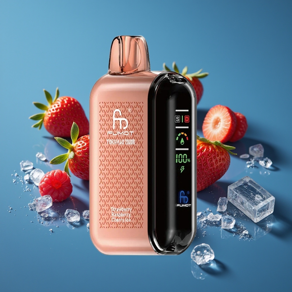 Fumot Tornado 20000 Pufova Dual Mesh Coil Jagoda Malina Trešnja Led