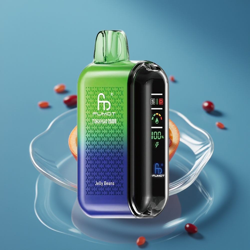 Fumot Tornado 20000 Pufova Dual Mesh Coil Jelly Beans Smart Display