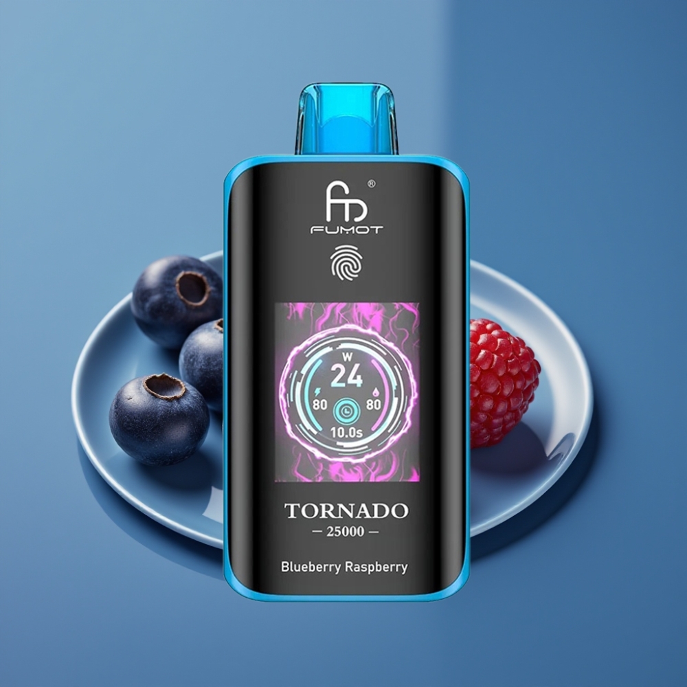 Fumot Tornado 25000 Puffova HD Ekran Plava Malina i Brambora 20ml