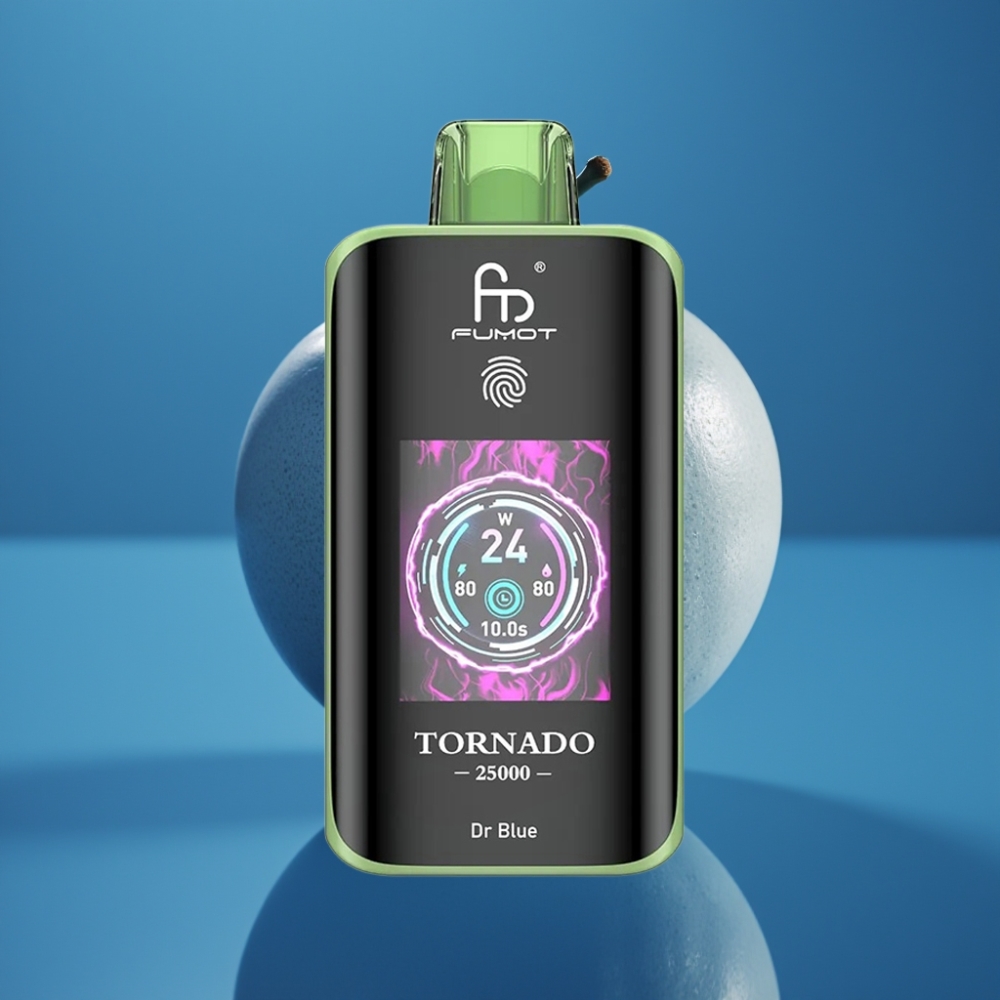 Fumot Tornado 25000 Puffs HD Ekran 700mAh Tip-C Plavi Doktor