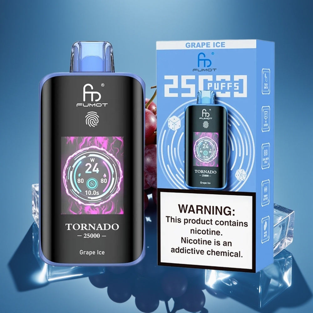 Fumot Tornado 25000 Puffs HD Ekran 700mAh Vinova Led