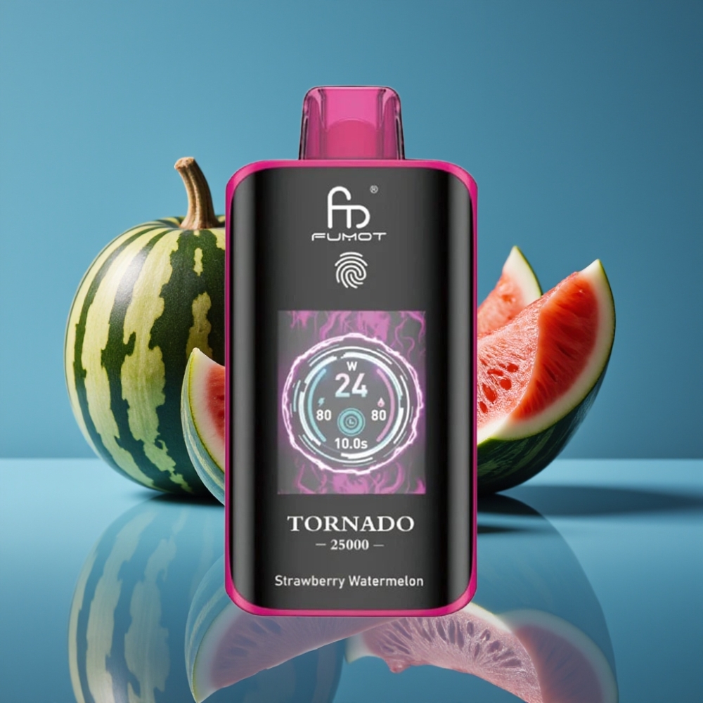 Fumot Tornado 25000 Puffs HD Ekran Jagoda Lubenica 20ml 700mAh Tip-C