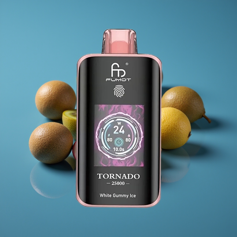 Fumot Tornado 25000 Puffs HD Ekran Tip-C Punjenje Kiwi Marelika Guava