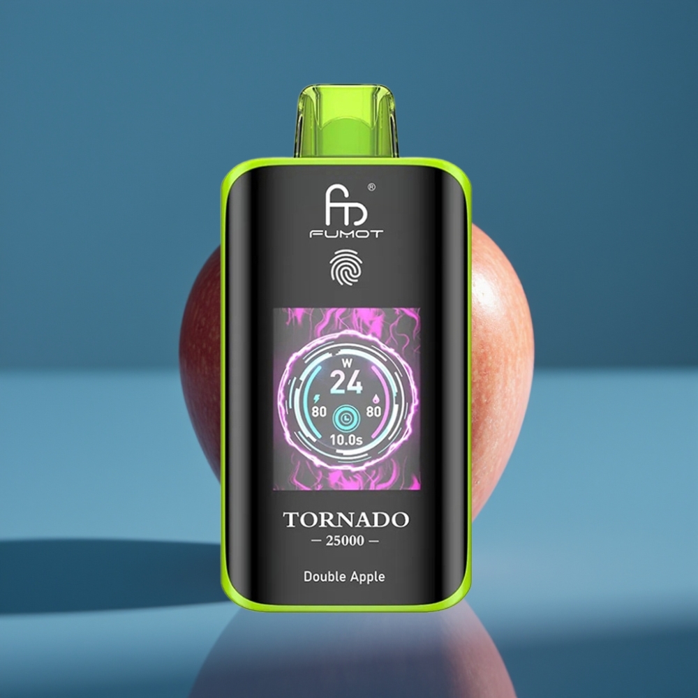 Fumot Tornado 25000 Puffs HD Screen Dvostruka Jabuka 20ml 700mAh Type-C