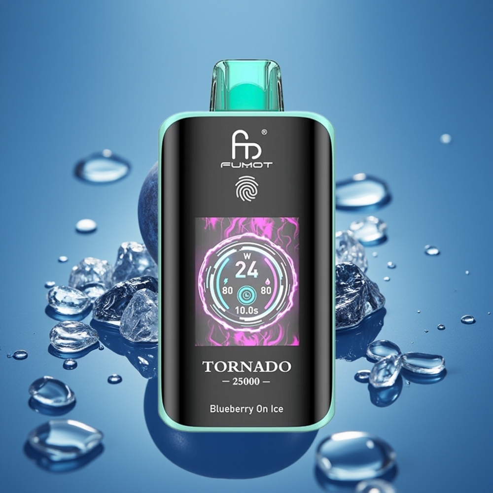 Fumot Tornado 25000 Pufova HD Ekran 700mAh Plavi Jagoda Led