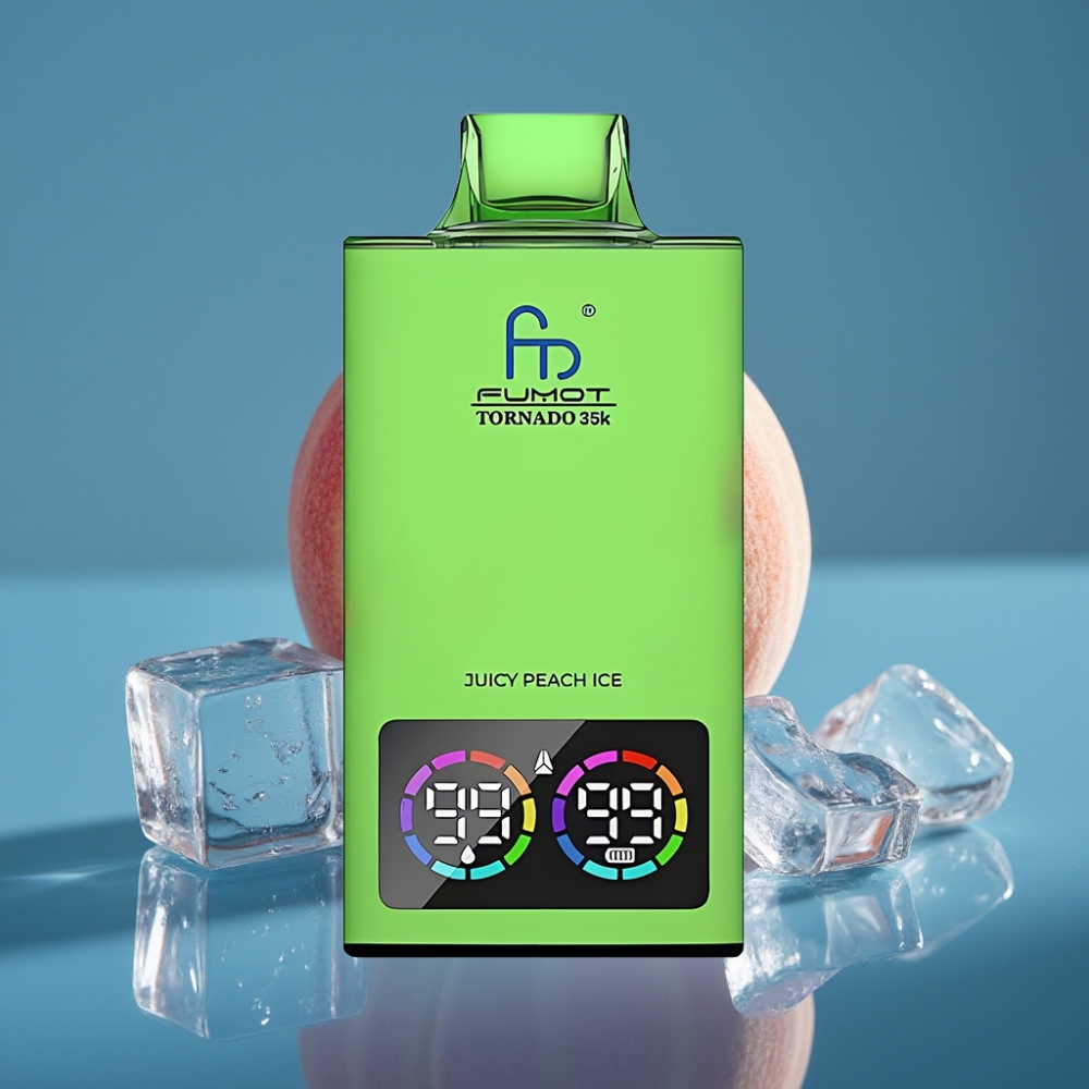 Fumot Tornado 35000 Dual Mesh USB-C Juicy Peach Ice Disposable Vape