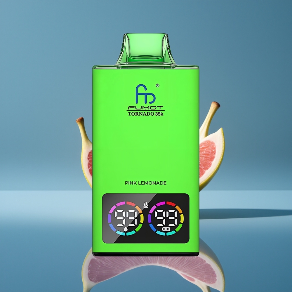 Fumot Tornado 35K Dual Mesh Coil USB-C 35000 Puffs Ružičasti Limunada