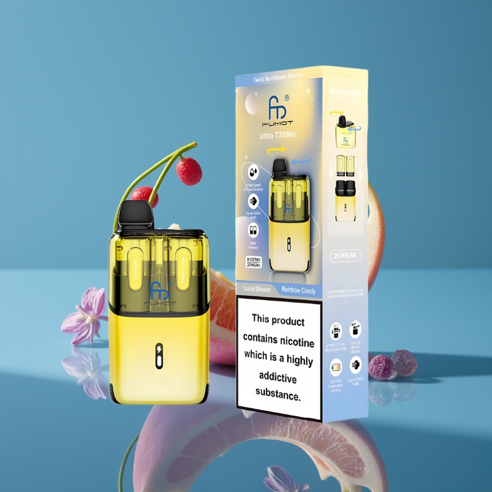 Fumot Ultra T32000 Jednokratna Vape – 32000 Dimova, 800mAh, Duh Sanje – Duga Slastica