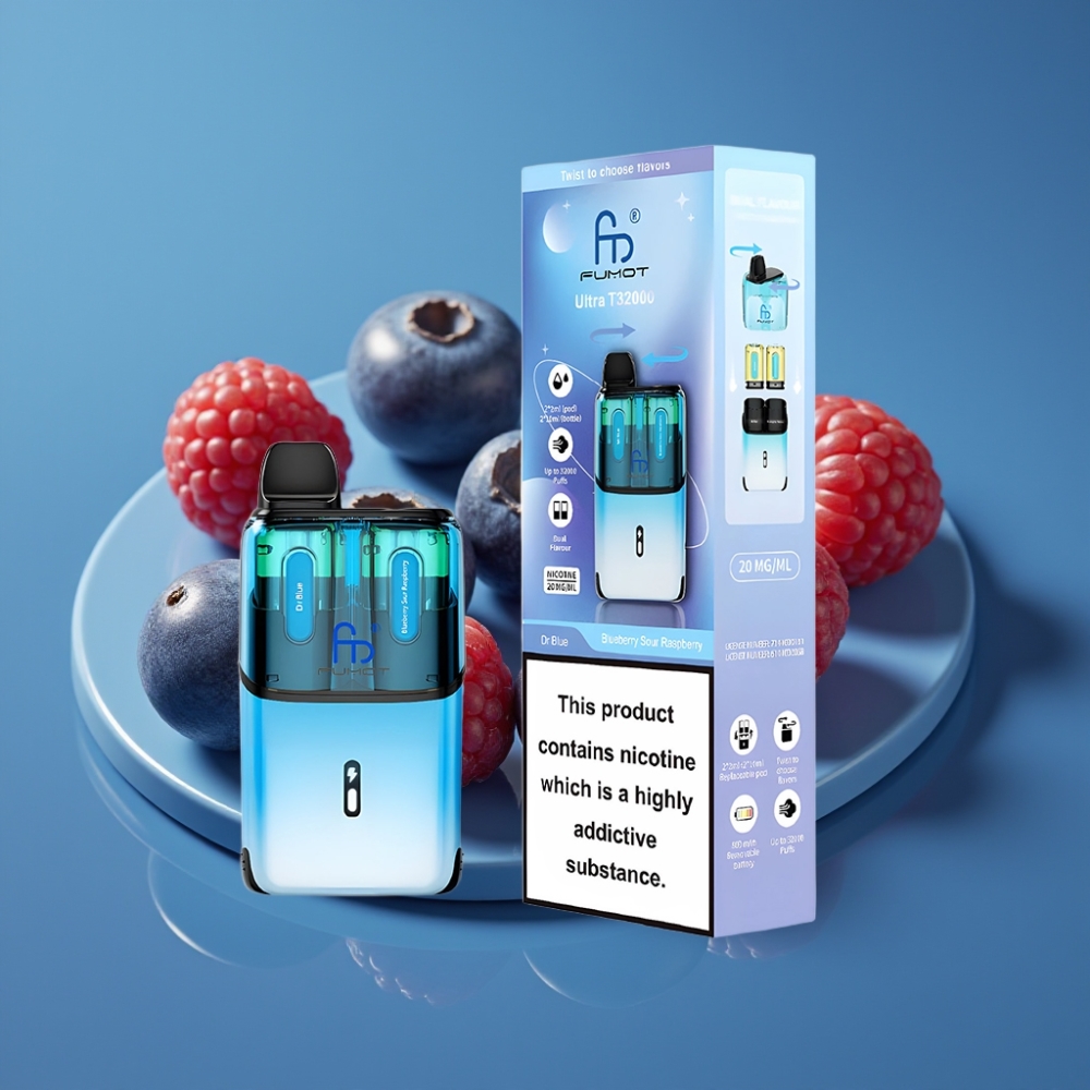 Fumot Ultra T32000 Jednokratna Vape Dr Plava - Borovnica Kisela Malina, 800mAh, Type-C