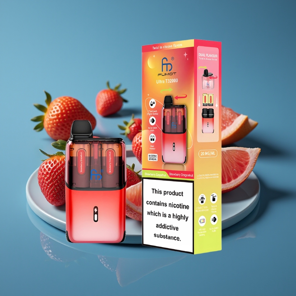 Fumot Ultra T32000 Jednokratna Vape Jagoda Grejpfrut - Jagoda Zmajevo Voće 32000 Dimova 24ml 20mg