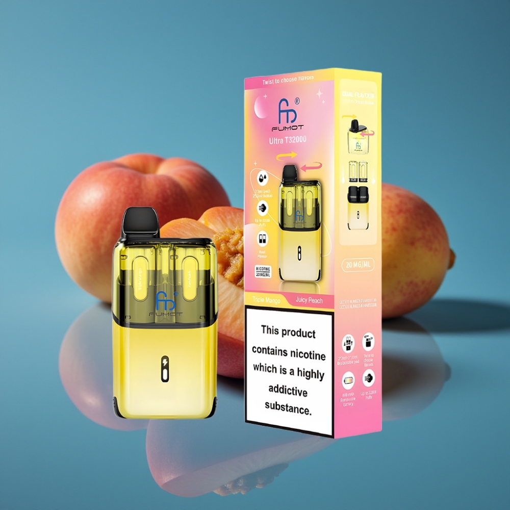 Fumot Ultra T32000 Jednokratna Vape s 800mAh i Triple Mango - Sočna Breskva