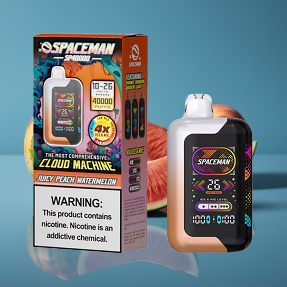 SMOK Spaceman SP40000 Zero Nikotin Disposable 20ml 40000 puffova LED ekran Prilagodljivi modovi