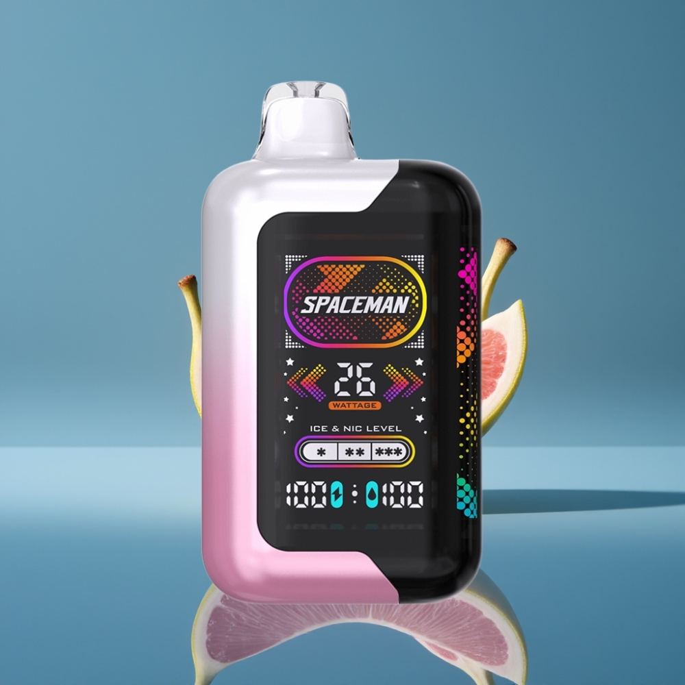 SMOK Spaceman SP40000 Zero Nikotin Disposable Vape 20ml Ružičasti Limunada 40000 Puševa Dual Coil LED Ekran