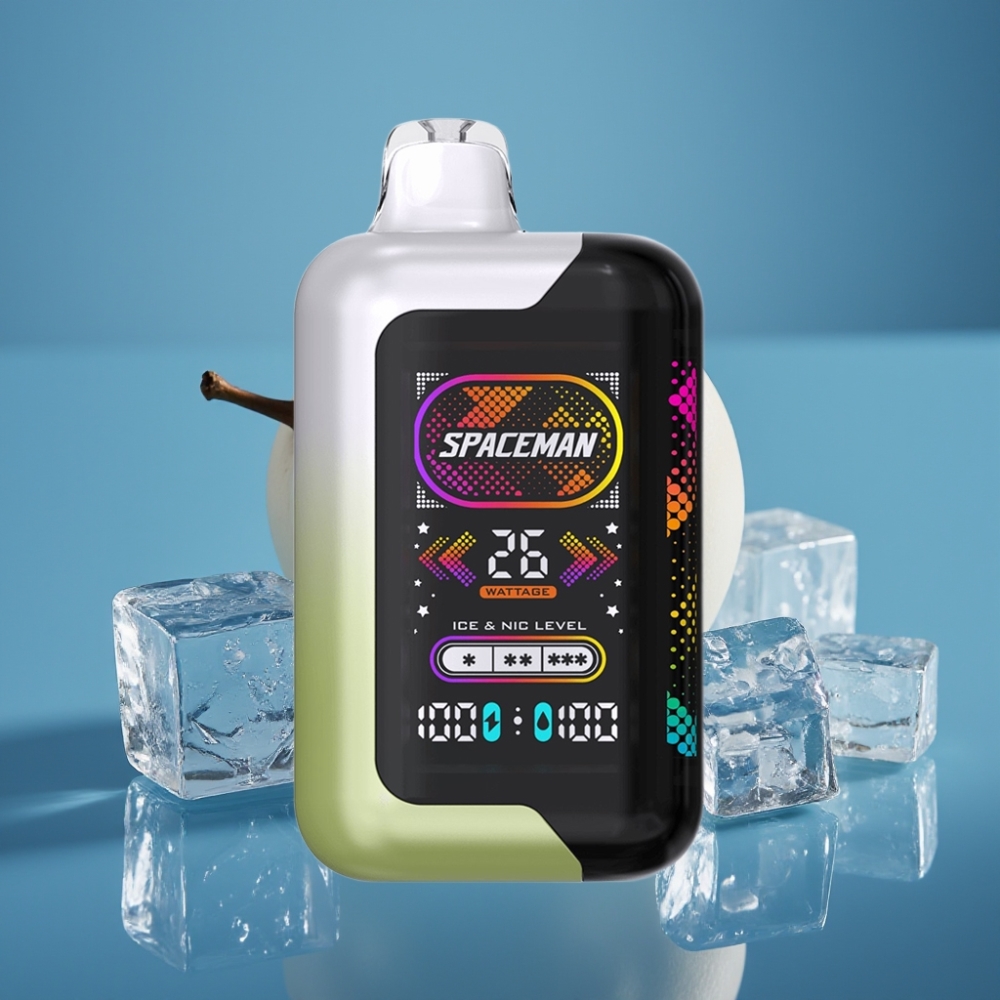 SMOK Spaceman SP40000 Zero Nikotina 20ml 40000 Dimova LED Ekran Custom Power Modes Bijeli Grožđe Led