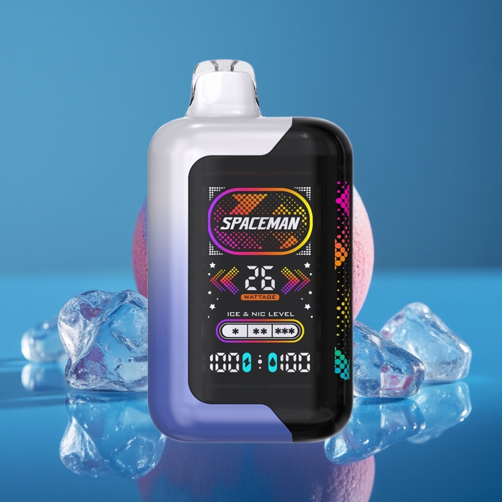 Spaceman SP40000 Bez Nikotina Disposable - 40000 Puffova, 20ml, Plavo Malina Led, Dinamična Svjetla