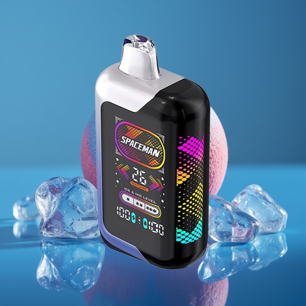 Spaceman SP40000 Bez Nikotina Disposable - 40000 Puffova, 20ml, Plavo Malina Led, Dinamična Svjetla