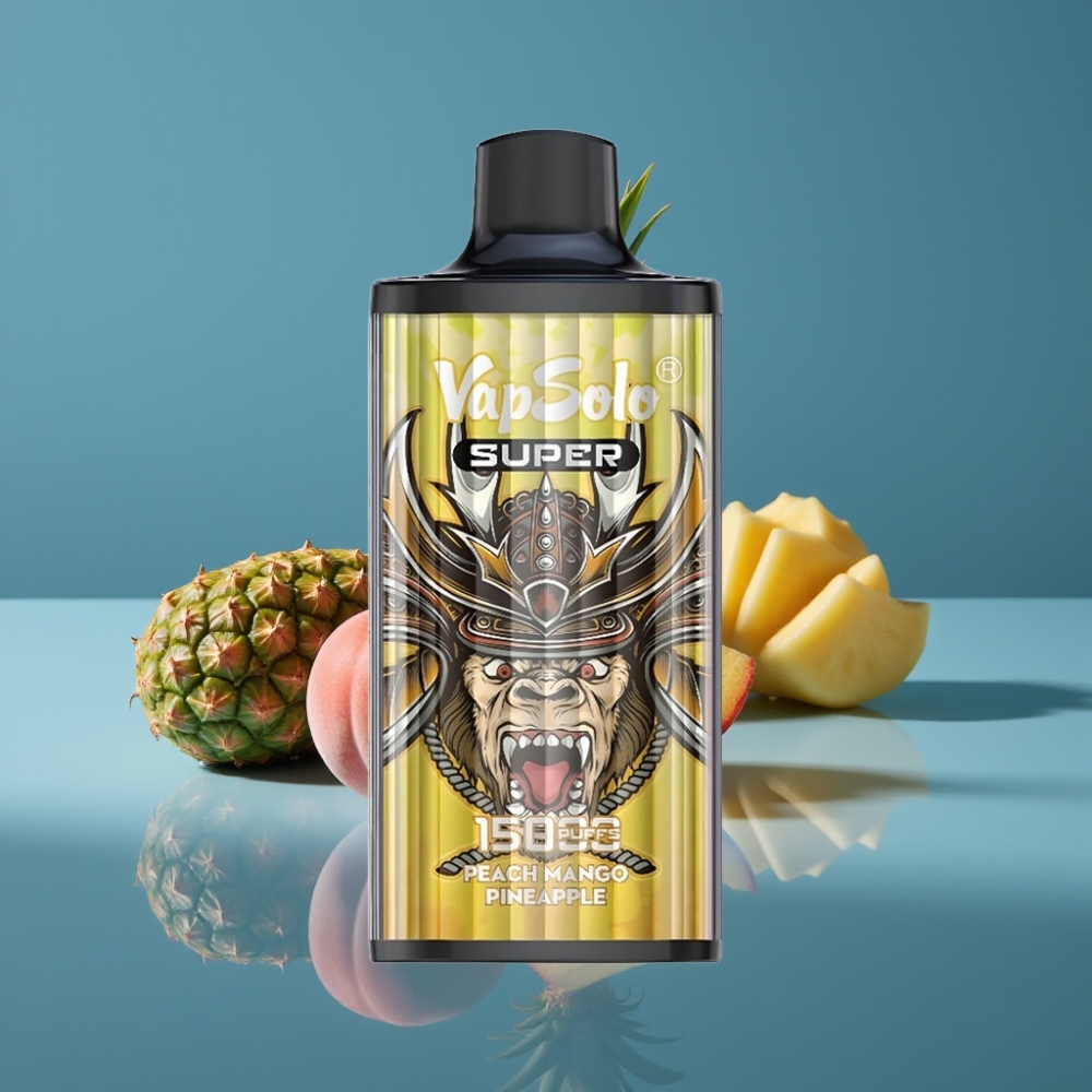 Vapsolo Super 15000 Puffs Brišući Vape Breskva Manga Ananas 40ml 850mAh Type-C