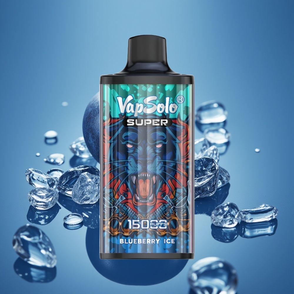 Vapsolo Super 15000 Puffs Disaposable Vape Borovnica Led 40ml 850mAh Type-C