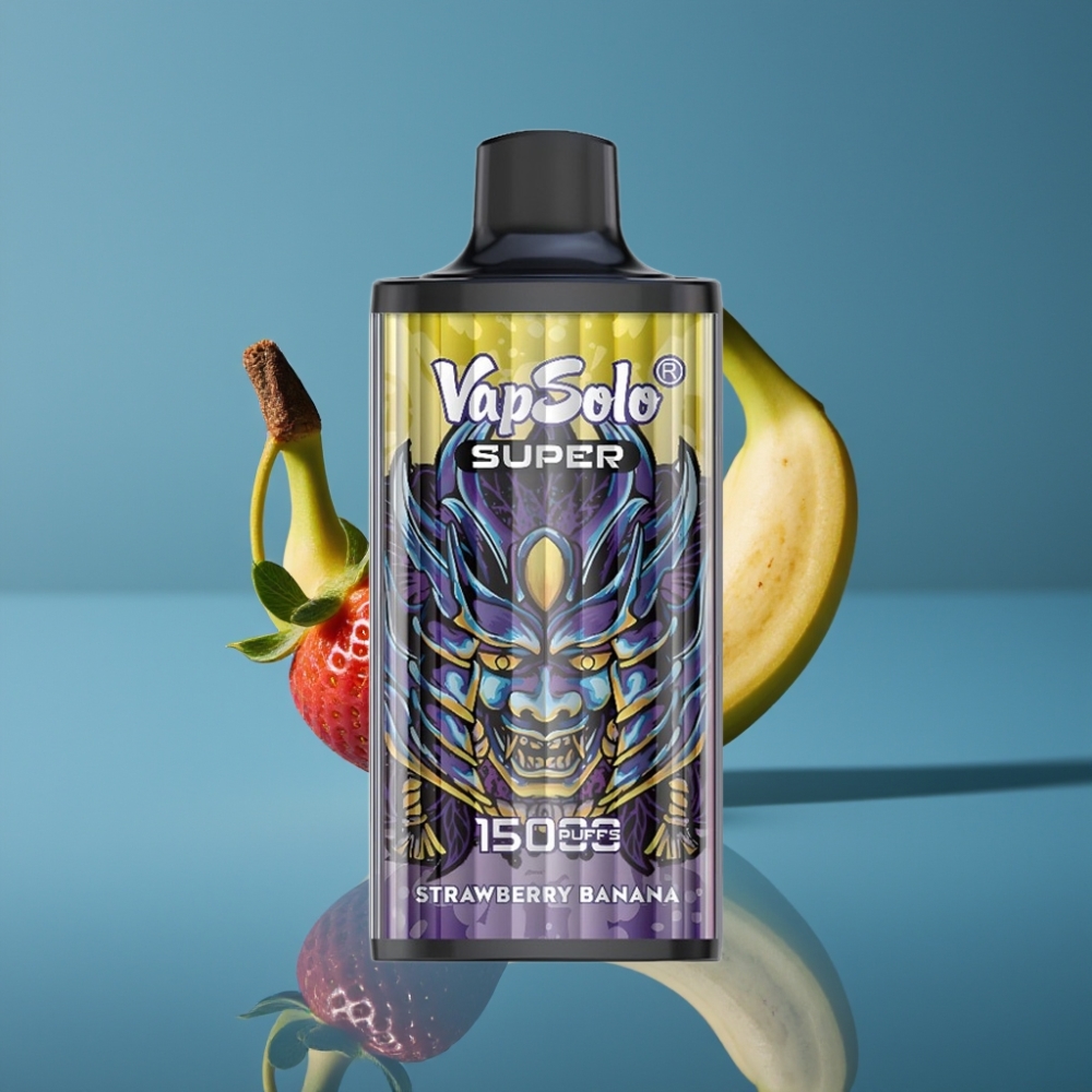 Vapsolo Super 15000 Puffs Disposable Vape Jagoda Banana 40ml 850mAh Type-C