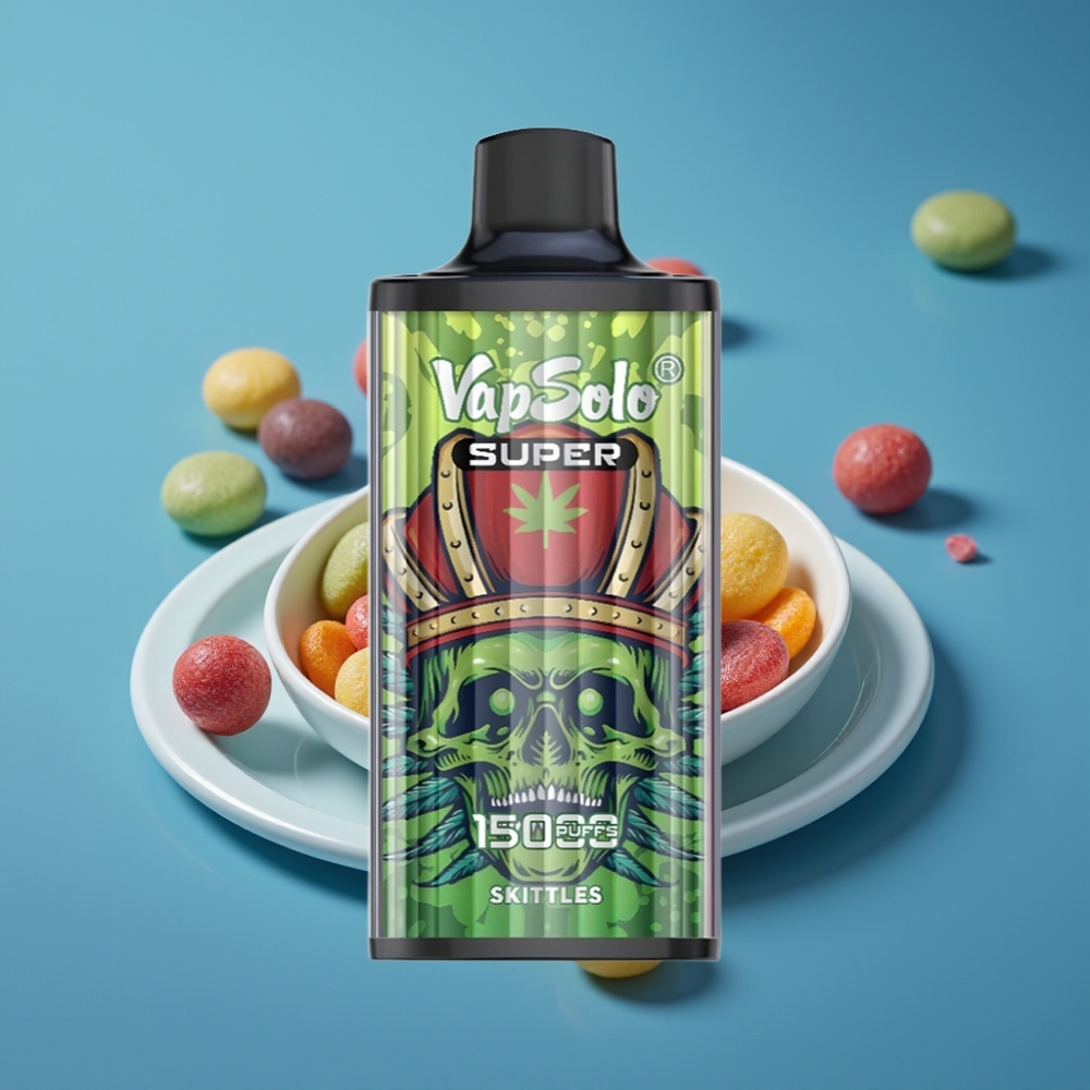Vapsolo Super 15000 Puffs Disposable Vape Skittles (15000 Puffova, 40ml, Mesh Coil)