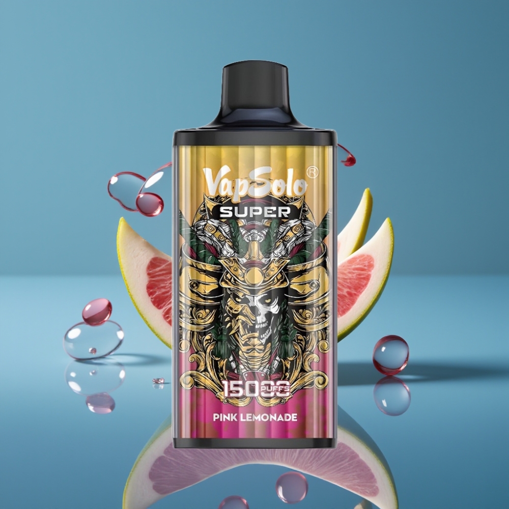 Vapsolo Super 15000 Puffs Jednokratna Vape Super Ružičasti Limunad (40ml, Type-C, 850mAh)