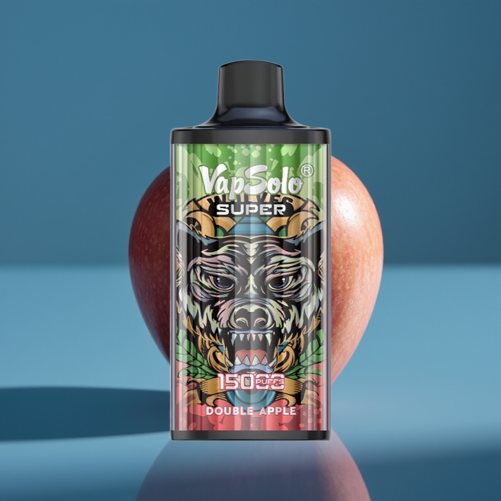 Vapsolo Super 15000 Puffs Jednokratna e-Cigareta Dvostruka Jabuka 40ml Type-C Mesh Coil
