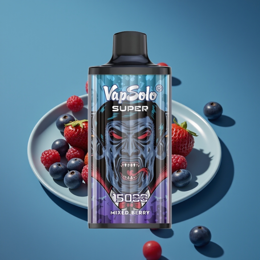 Vapsolo Super 15000 Puffs Mješovite Bobice Disposable Vape 40ml 850mAh Tip-C